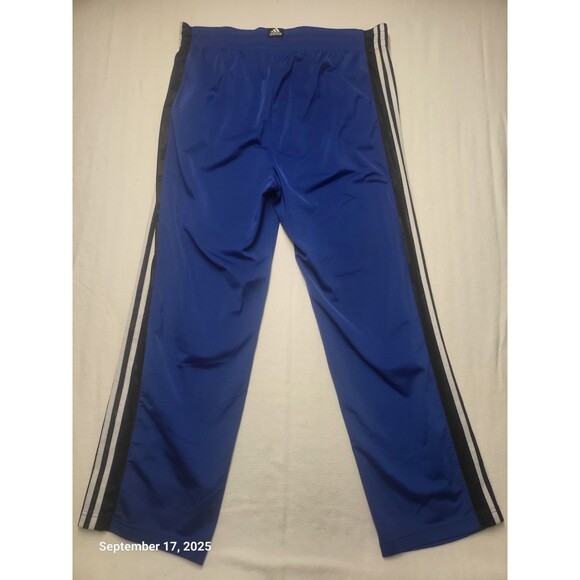 Adidas 3 Stripe Mens Basketball Pants Blue XL EUC - Picture 5 of 6